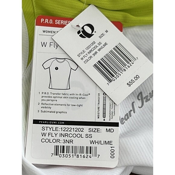 NWT Pearl Izumi Women's Fly Intercool Short Sleeve Activewear Shirt Size Medium - Picture 9 of 11